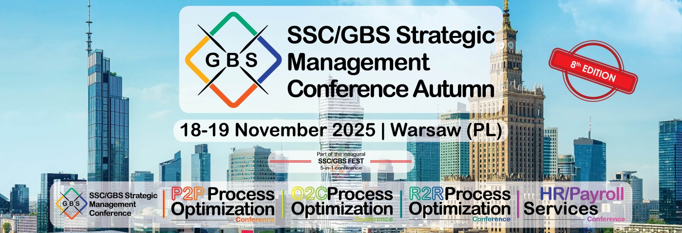 Homepage slider Strategic SSC GBS Management Conference Autumn 2025 website by Connect Minds